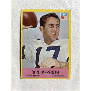1967‎ Philadelphia Gum Football - #57 Don Meredith Dallas Cowboys Card